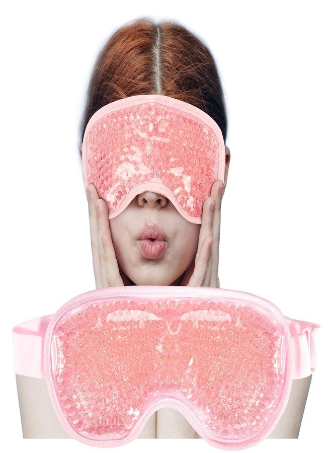 ORBITORA Cooling Ice Gel Eye Mask-Reusable Eye Masks, Sleeping Mask With Plush Backing For Headache, Puffiness, Allergies, Migraine, Stress Relief (Multi) - Image 1