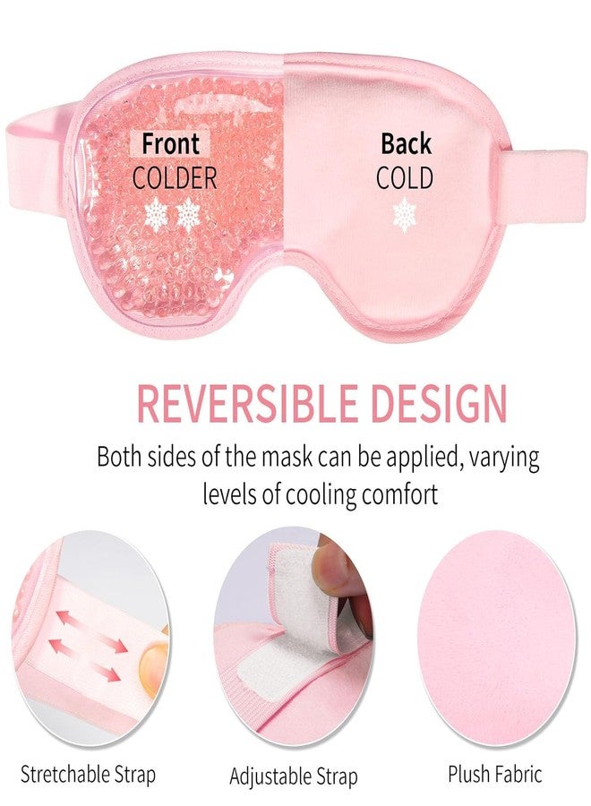 ORBITORA Cooling Ice Gel Eye Mask-Reusable Eye Masks, Sleeping Mask With Plush Backing For Headache, Puffiness, Allergies, Migraine, Stress Relief (Multi) - Image 4