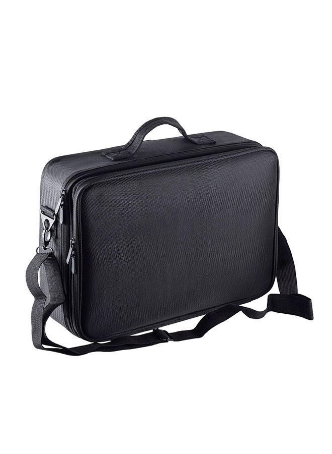 NIBEMINENT Professional Cosmetic Storage Bag Black - Image 1