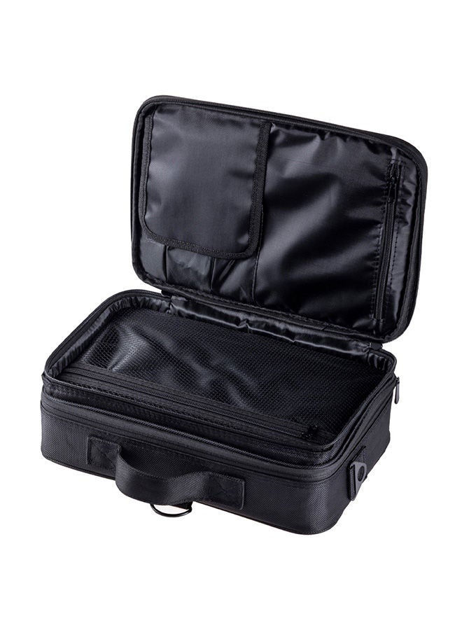 NIBEMINENT Professional Cosmetic Storage Bag Black - Image 2
