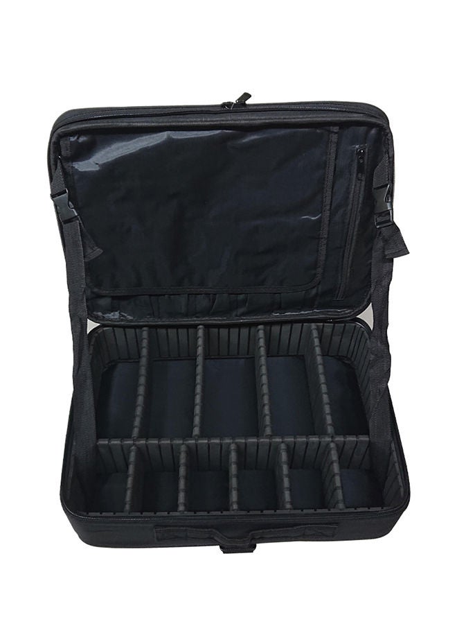 NIBEMINENT Professional Cosmetic Storage Bag Black - Image 3