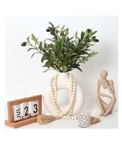 SYOSI Faux Olive Branches for Vases, Olive Tree Branches with Lifelike Olives, Artificial Greenery Stems Decor, for Indoor Outside DIY-Wreath Decor, for Centerpieces Floral Arrangements Vases (3Pcs, 48 cm)  - Image 4