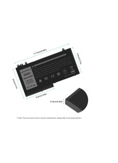 Terabyte RYXXH Laptop Battery Compatible with DELL Latitude E5250 P25S001 Latitude E5450 E5550 DELL Latitude 3150 P21T001 Series Notebook 09P4D2 9P4D2 0YD8XC R5MD0 5TFCY VVXTW VY9ND 38Wh 11.1V  - Image 3