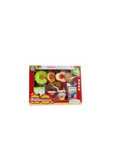 AL QADAH Fast Food Pretend Play Toy Set 8pcs Multicolor Imaginative Culinary Adventures for Little Chefs Ages 3+  - Image 3