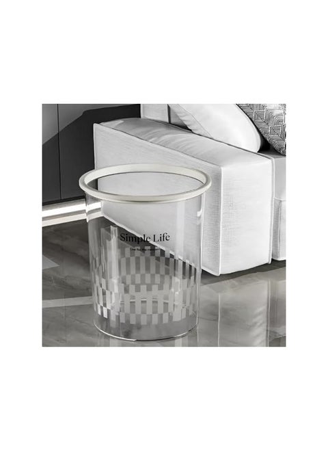 Portal AE Transparent plastic garbage bin , Large
