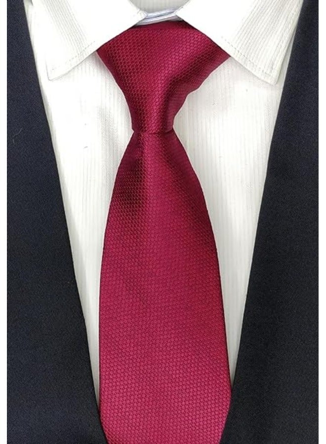 كينج مان ربطة عنق رسمية سادة للرجال - ربطة عنق سادة - ربطة عنق للقميص والبدلة - Image 2