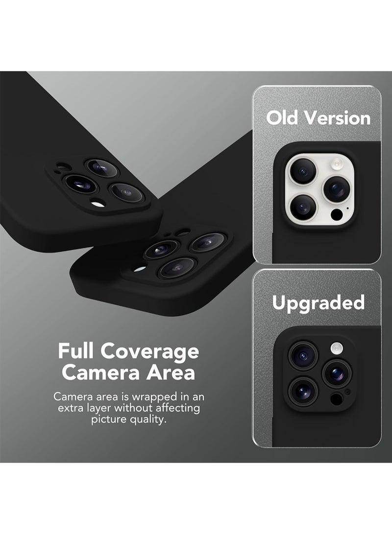 WRISTWISE Case Cover for iPhone 12 Pro Max, Compatible with MagSafe, [Full Camera Protection][1 Screen Protector] Silicone Shockproof Protective Phone Case for iPhone 12 Pro Max 6.7", Black - Image 5