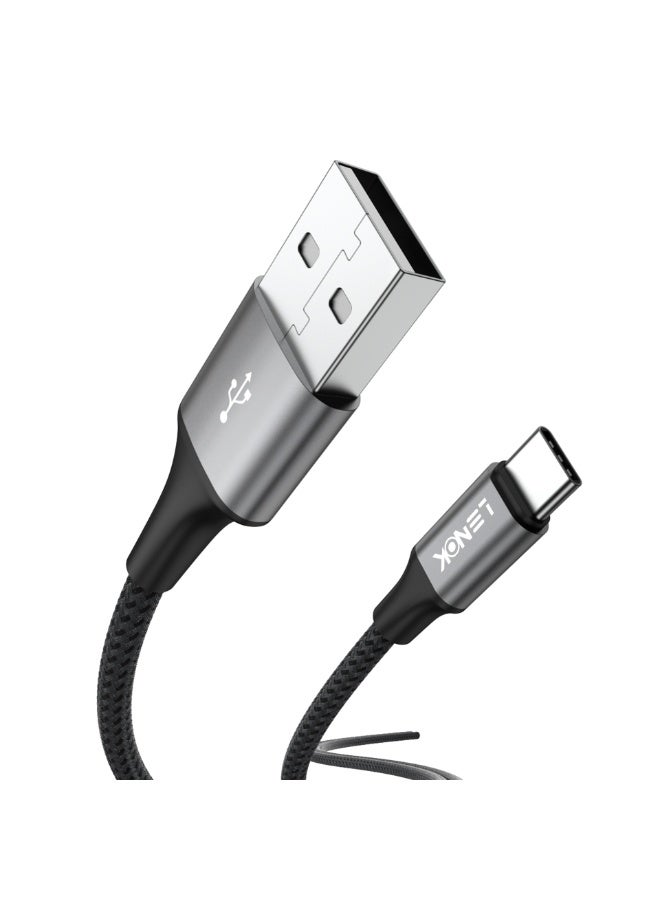 LENOK USB A to USB C Cable, Car Carplay Cable USB A to Type C Cable Fast Charging Braided USB C Cord for iPhone 17 & 16, Galaxy S25, Pixel 10, iPad Pro, Airpods Pro, Switch & More - Image 1