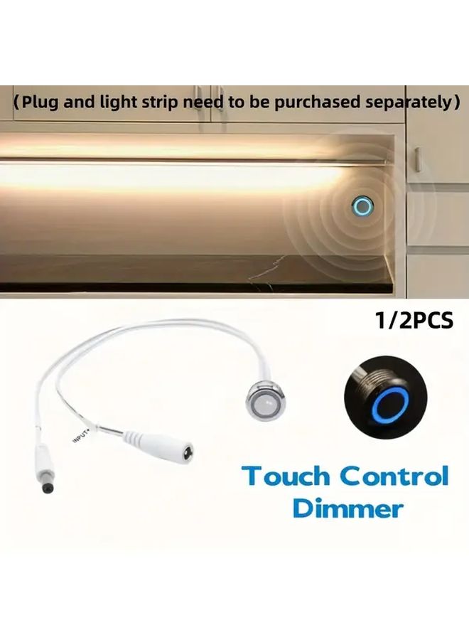 2pcs DC 12V Low Voltage Dimmable LED Dimmer Switch Smart Touch Control For Led Strip Ceiling Wall Light Fixture RGB CCT White - Image 1