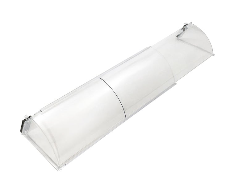 Frost King HD11 Baseboard Air Deflector Heavy Duty Clear Plastic with Magnetic hold Fits baseboards up 25 wide Adjustable 15 to 25