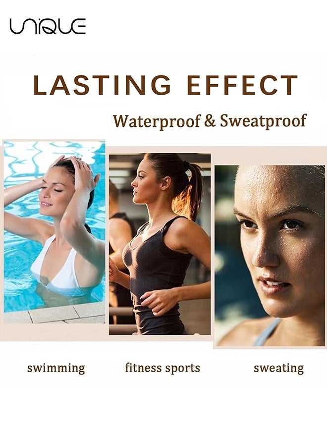 Unique Instant Eyebrow Tint, Professional Semi Permanent Eyebrow Dye Kit, Natural Gentle Formula Eyebrow Tint Suitable for Salon and Home Use, Lasts for 4 6 WeeksBlack - Image 4