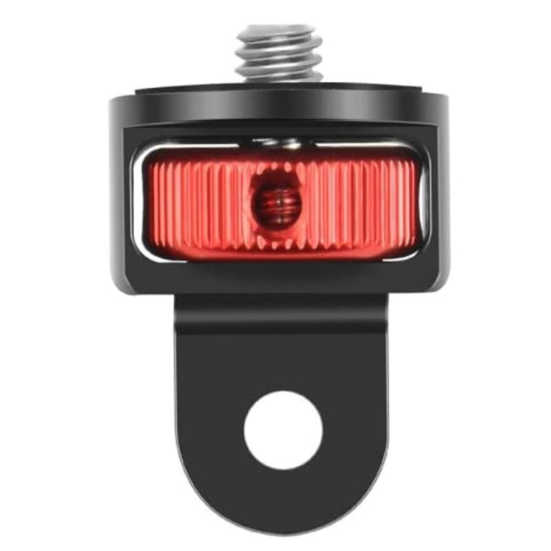 ELFOG Aluminum Alloy 1/4 inch Screw Tripod Adapter 360 Rotating Mount Holder Compatiable for Go Pro 11 10 9 Insta-360 One X3 X2 Camera Accessories - Image 1