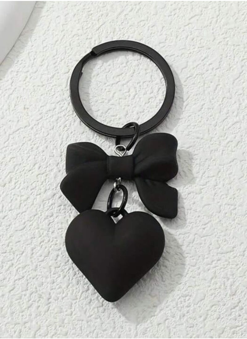Generic - Keychain in the shape of a tie and a heart - Image 1