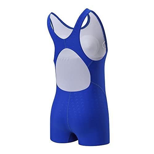 J·E Sterguard J.E Sterguard Athletic Girls' One Piece Swimsuit, Infinity Splice Thick Strap Girls Bathing Suits, Pro for Practice and Competition Blue Girl Swimsuits Size 6 1880Q - Image 3
