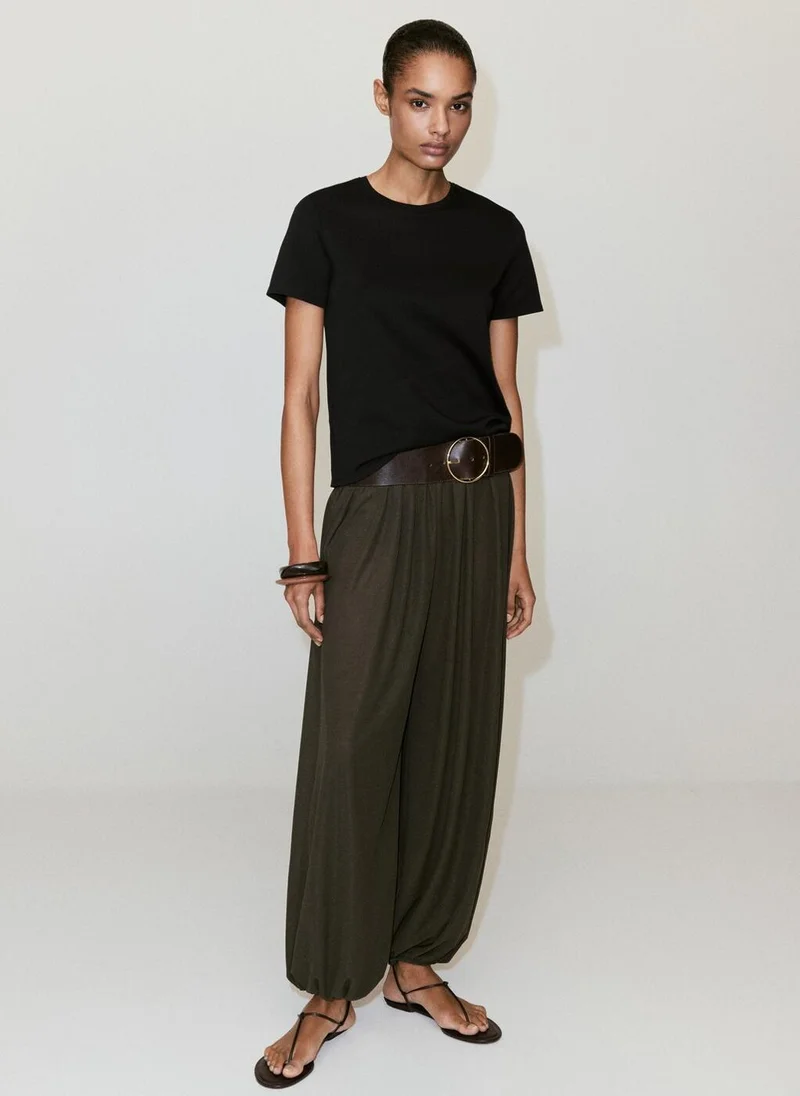 Mango 99-NEGRO 100% Cotton T-Shirt for Women | Best Price UAE