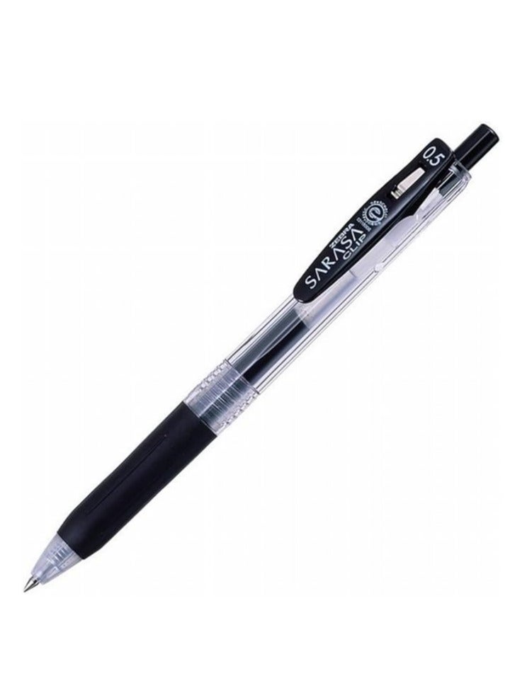 ZEBRA 10 Piece Sarasa Clip Black Ballpoint Pen 0.5 mm - Image 1