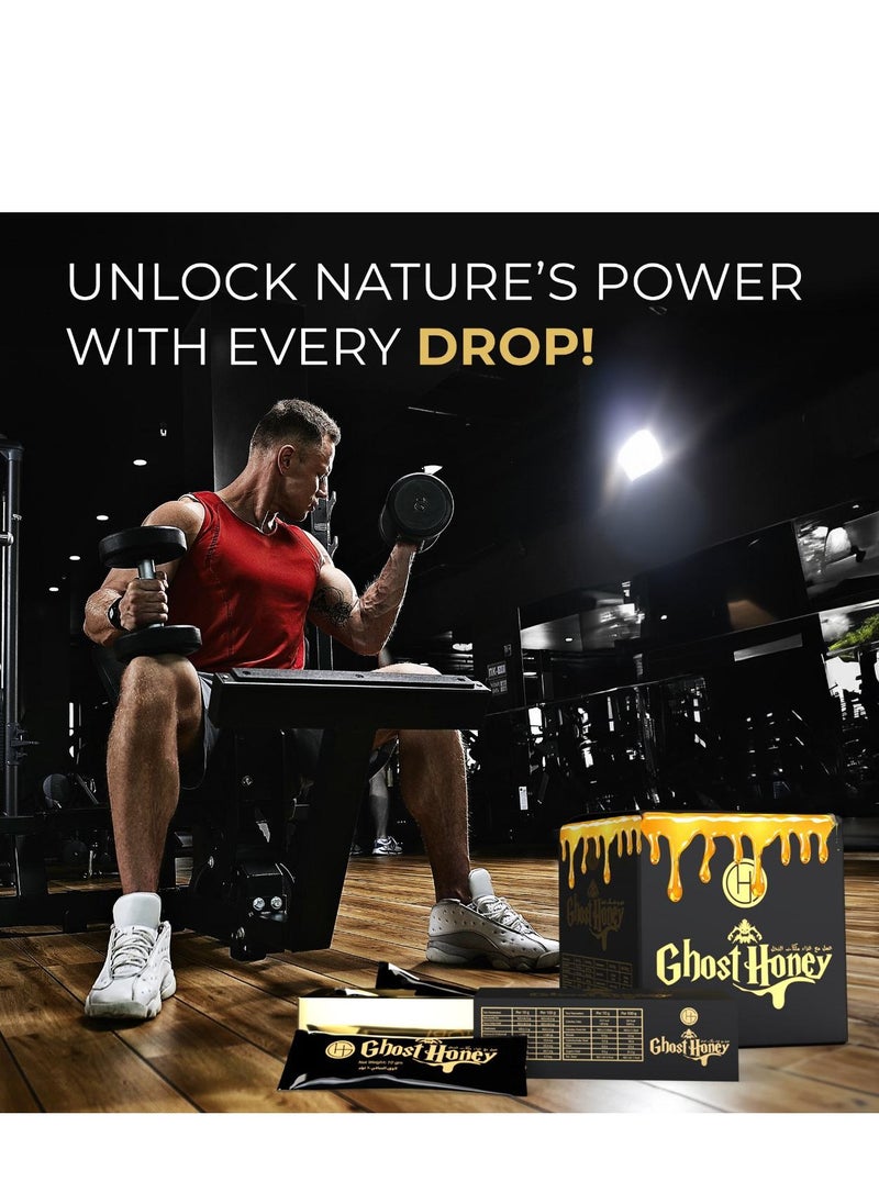 GHORI - Ghost Honey Natural 10 gm ( 4*10 gm SACHETS ), Enhancement, Red Ginseng, Royal Jelly - Image 1