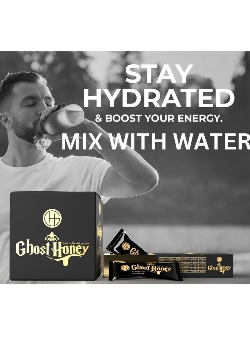 GHORI - Ghost Honey Natural 10 gm ( 4*10 gm SACHETS ), Enhancement, Red Ginseng, Royal Jelly - Image 1