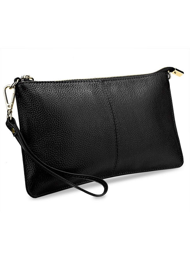 YALUXE Women'S Real Leather Wristlet Handbags Purse Cell Phone Clutch Wallet Small Crossbody Bag - Image 1