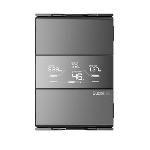 Sudokoo SK700V AM5-Designated Digital Air Cooler, Single Tower Design, High Performance M-Winding Tech Fan, 7 Copper Heat Pipes, L-Rail Lock Mount, 220W Heat Dissipation - Image 2