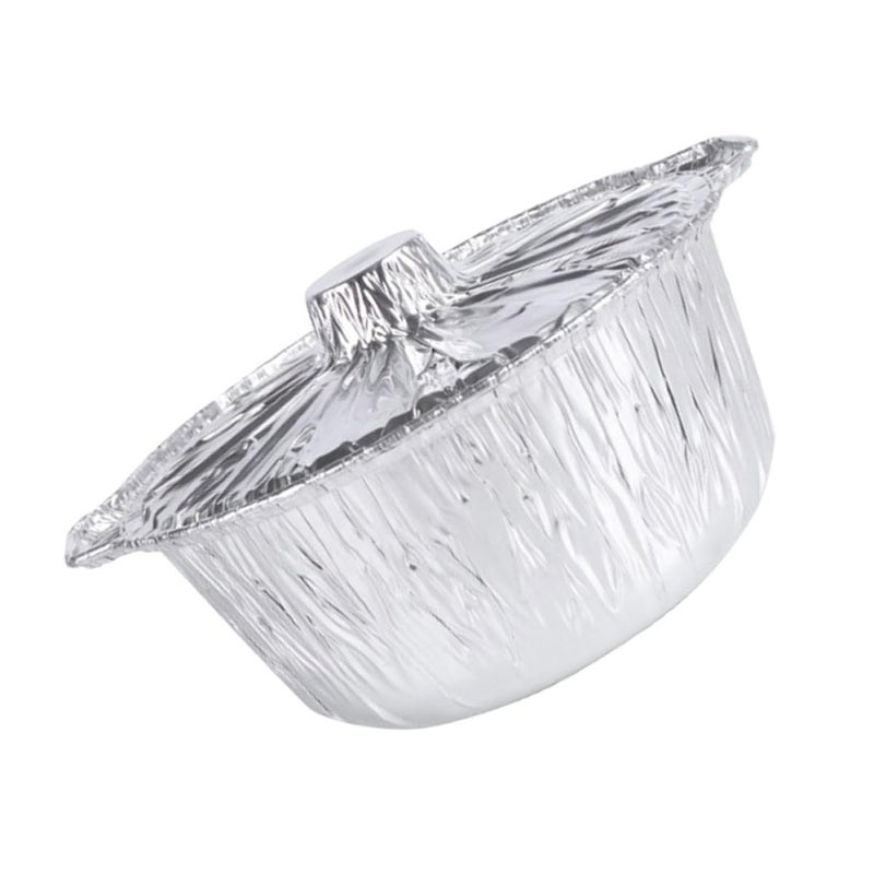 Disposable Aluminum Foil Pan with Lid 3000ml Bbq Baking Roasting Tray for Camping Meal Prep - Image 2