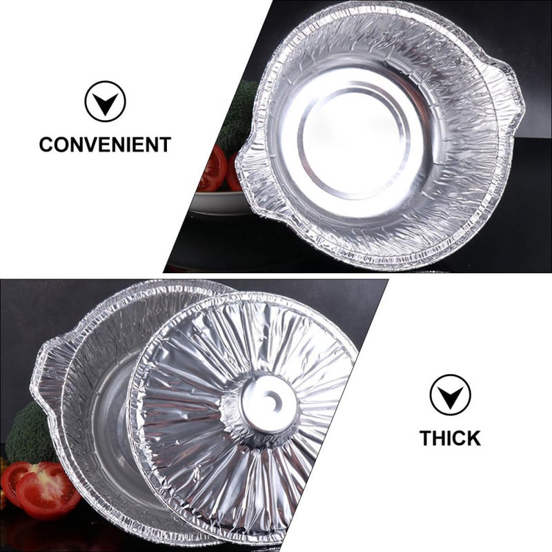 Disposable Aluminum Foil Pan with Lid 3000ml Bbq Baking Roasting Tray for Camping Meal Prep - Image 4