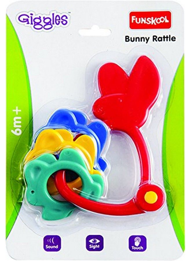 giggles Bunny Rattlecolourful Rattle For New Born Baby Stimulates Sensesrattling Sound 6 Months & Above Infant Toys - Image 3