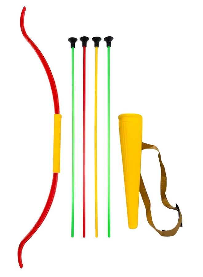 Crackles Super Archery Bow and Arrow Set for Kids with Quiver | Indoor Outdoor Archery Game with 4 Suction Tip Arrows | Boys Toys Age 4-14 Years | Action Adventure Shooting Game Toy - Image 1