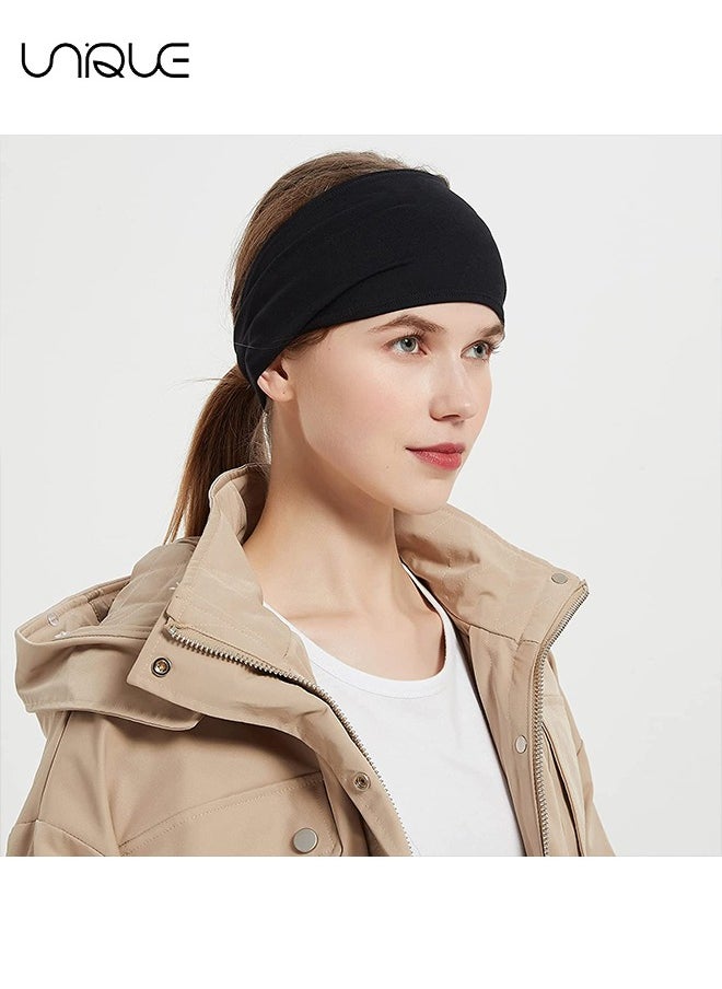 5 Pcs Mens Running Headband, for Running, Cycling, Basketball, Yoga, Fitness Workout Stretchy Unisex Hairband