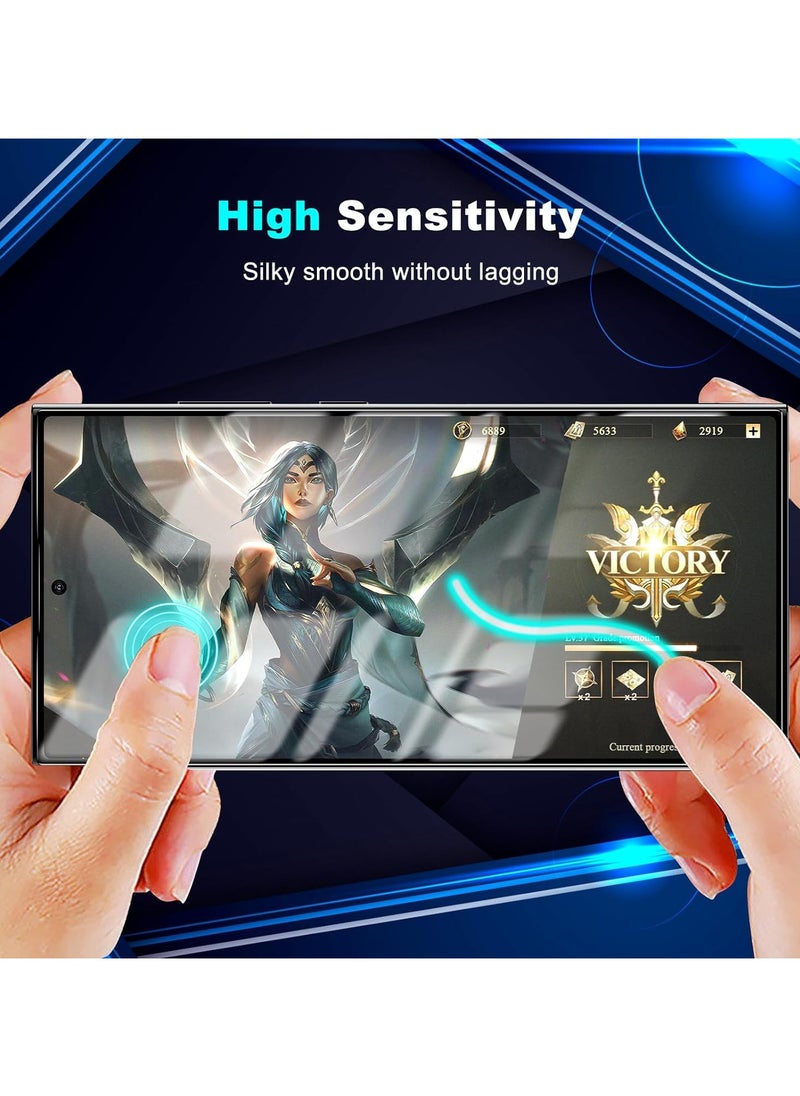 Denx DENX Privacy Screen Protector for Samsung Galaxy S24 Ultra Tempered Glass Anti-Spy Fingerprint Unlock Full Coverage S24 Ultra Accessories  - Image 2