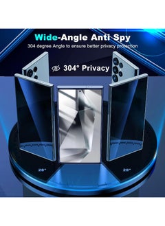 Denx DENX Privacy Screen Protector for Samsung Galaxy S24 Ultra Tempered Glass Anti-Spy Fingerprint Unlock Full Coverage S24 Ultra Accessories  - Image 4