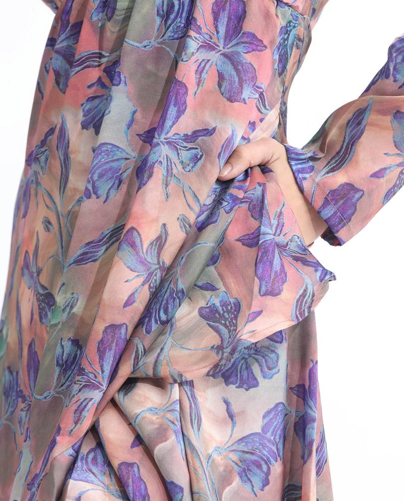 Rareism Women's Floral Bliss Flared Dress