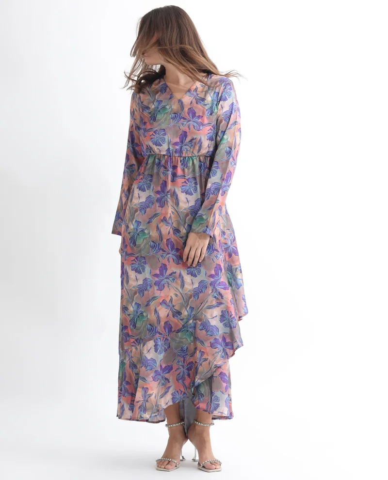 Rareism Women's Floral Bliss Flared Dress