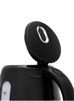 Home Plastic electric kettle 1850 watts, capacity: 1.7 liters. It makes no noise during boiling, allowing you to enjoy your beverage in peace. You can enjoy pure beverages thanks to its filter that helps remove impurities. An external window displays the water level. Overheat protection.  - Image 3
