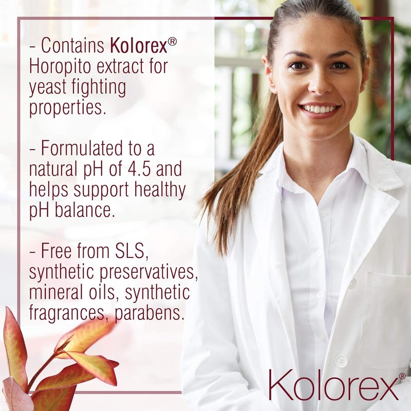 kolorex غسول كولوريكس الحميم اليومي بالأعشاب ومتوازن الحموضة للنساء يحتوي على عشبة هوروبيتو من نيوزيلندا 250 مل - Image 3