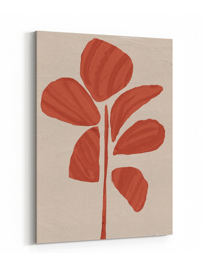 لوحة كانفاس على إطار خشبي بتصميم نمط من الزهور - Image 4