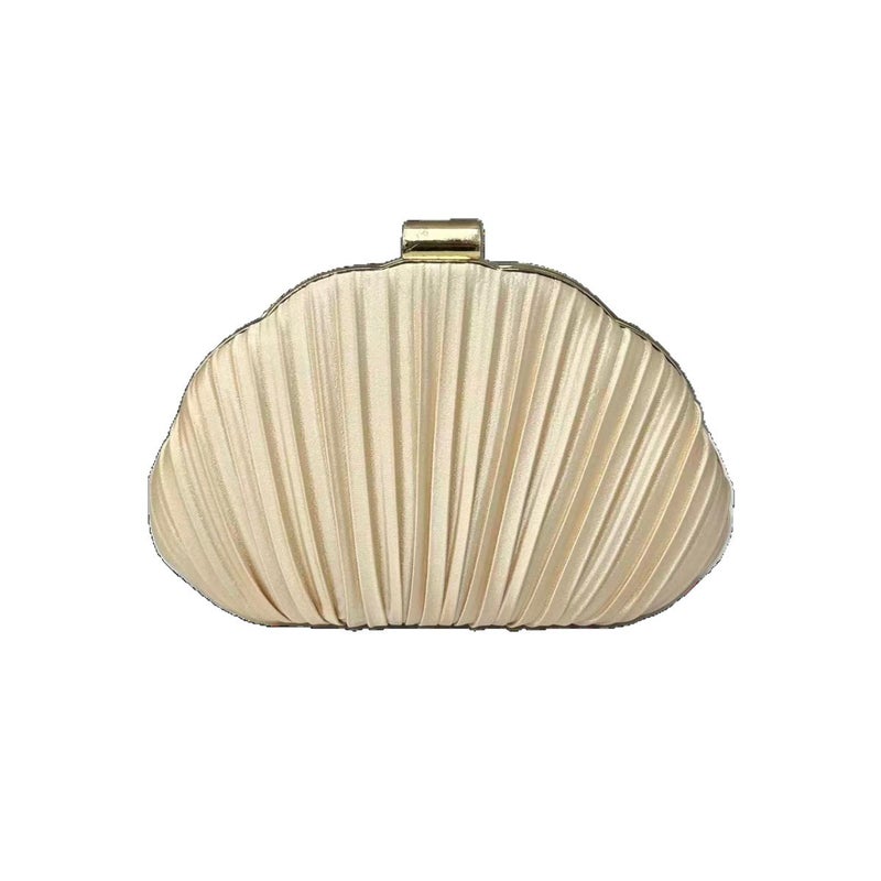 Pearl Chain Pleated Evening Handbag - Image 5