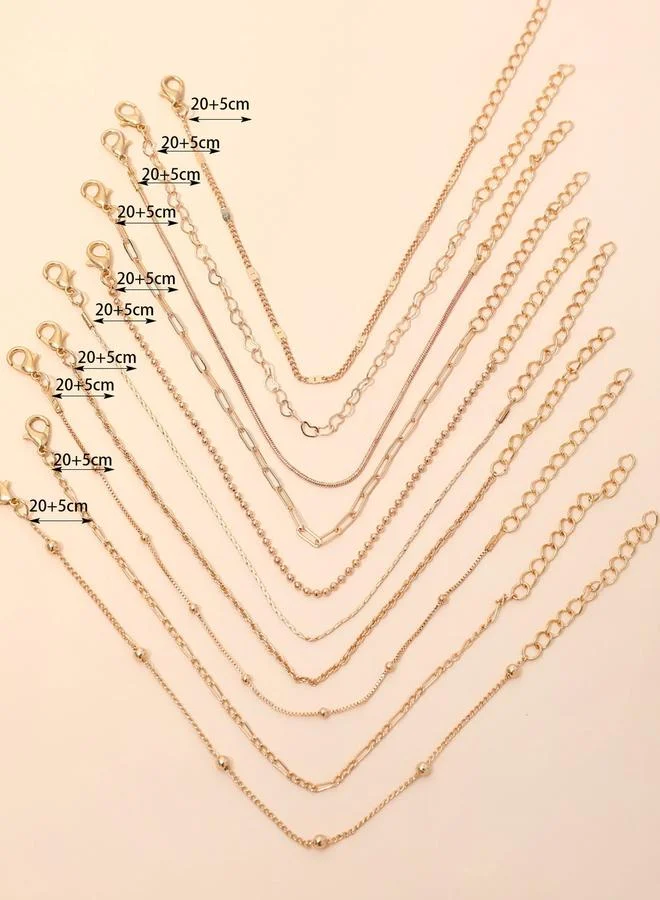 تايك تو مجموعة من 10 أساور يد كاجوال