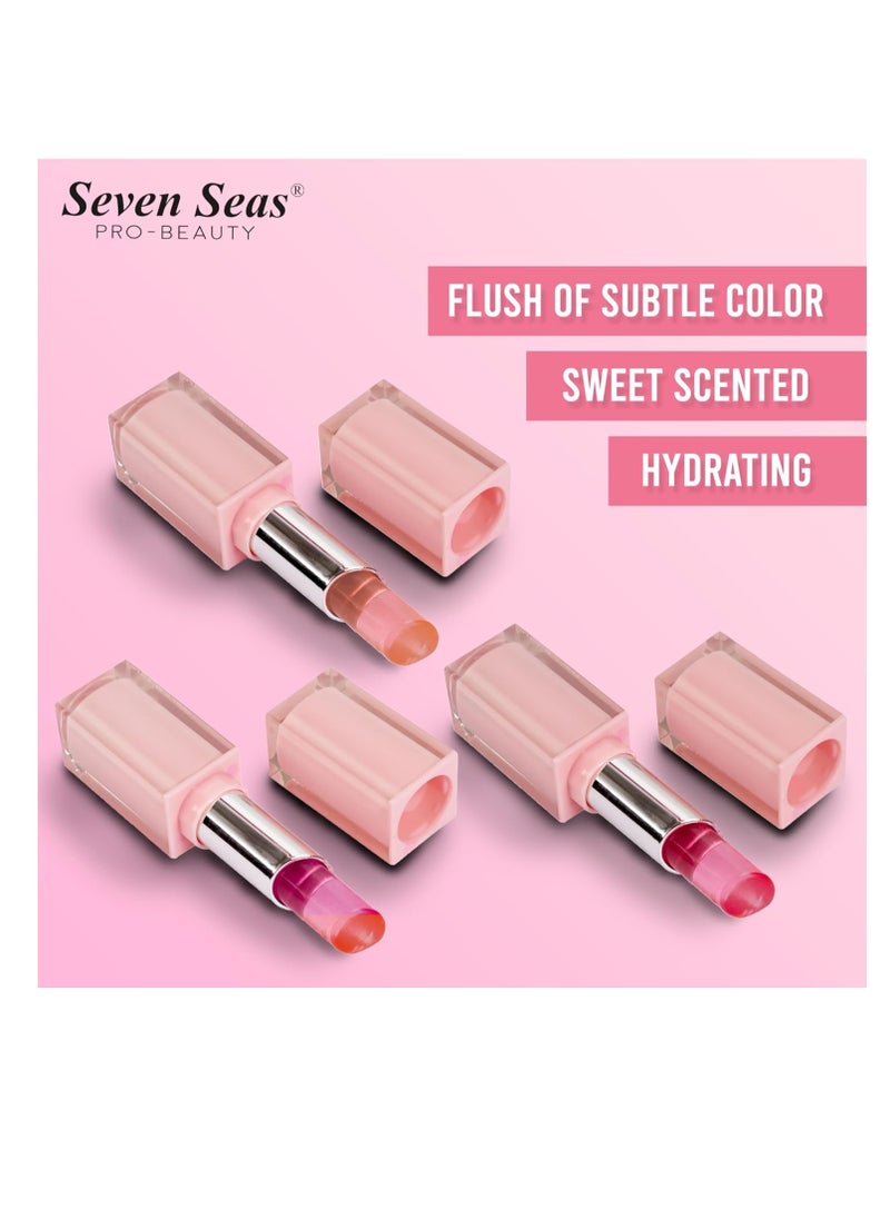 Seven Seas - Seven Seas Rouge Gel Lipstick Smooth Texture Glass Finish  Long Lasting Lipstick Women Peach - Image 1