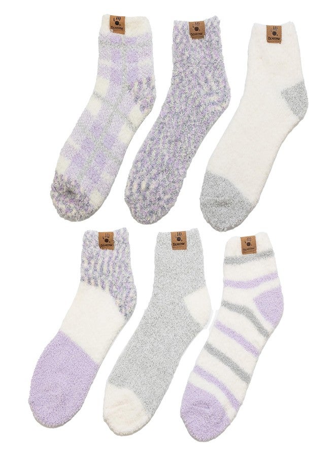 BEARPAW Ladies 6 Pair Pack Cozy Super Soft Warm Lounge Socks Multi Color Patterned Ankle and Low Cut Packs, High Rise, One size - Image 5