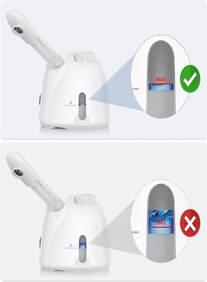 PEACORA Facial Steamers With 360° Rotatable Sprayer, Face Steamer for Facial Deep Cleaning, Hot Mist Humidifier Steamer for Face Spa Sinuses Moisturizing, Homeuse or Salon - Image 3