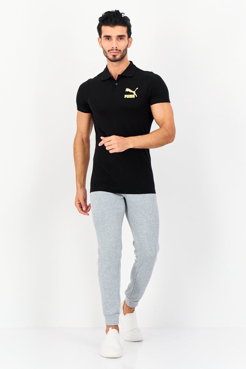 PUMA Men Slim Fit Short Sleeves Outdoor Polo Shirt, Black - Image 4