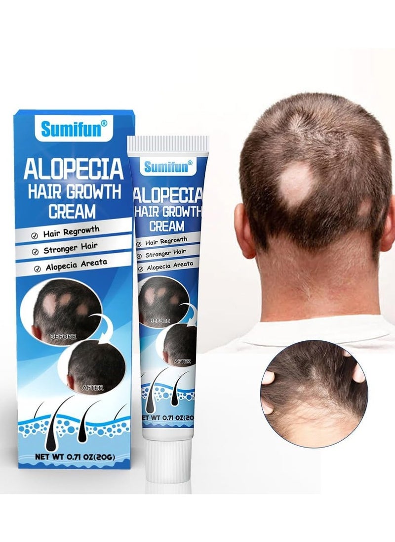 Sumifun - Alopecia Hair Growth Cream, Revitalizing Scalp and Promoting Hair Growth, Effective Treatment for Alopecia & Thinning Hair, Nourishes & Strengthens Hair Follicles, Reduces Hair Loss, 20g - Image 1