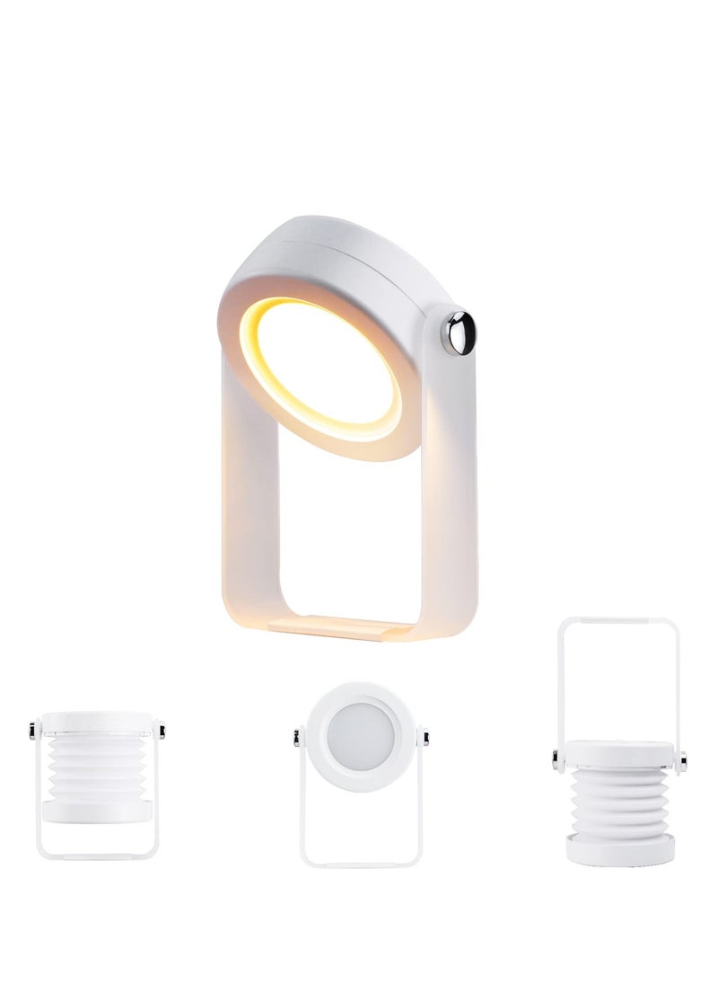 Generic Touch Night Light Desk Lamp, USB Rechargeable Desk Lights with Plastic Handle, Portable Foldable Lantern Lamp for Home, Outdoor, Camping  - Image 1