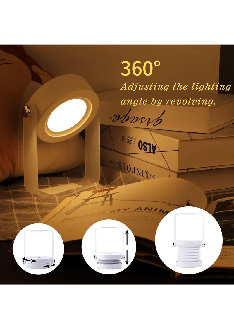Generic Touch Night Light Desk Lamp, USB Rechargeable Desk Lights with Plastic Handle, Portable Foldable Lantern Lamp for Home, Outdoor, Camping  - Image 2