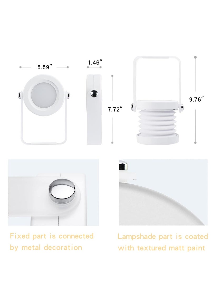 Generic Touch Night Light Desk Lamp, USB Rechargeable Desk Lights with Plastic Handle, Portable Foldable Lantern Lamp for Home, Outdoor, Camping  - Image 4