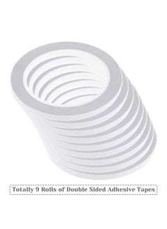 cridoz Double Sided Adhesive Tape, 9 Rolls Double-Side Craft Tape For Card Making, Scrapbooking, Diy Crafts And Office School Stationery Supplies (1/4 Inch, 25 Yards Per Rool)  - Image 2