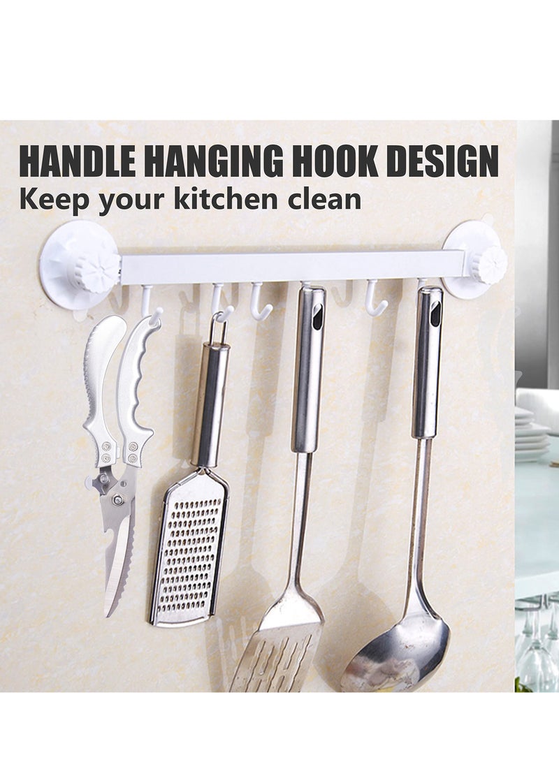 Heavy Duty Poultry Shears with Built-In Spring, Sharp Stainless Steel Kitchen Scissors with Safety Lock, Multifunctional Cooking Shears for Chicken, Turkey, Seafood, and Fish - Silver