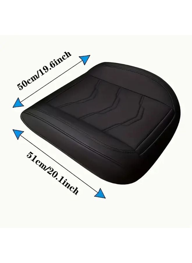 Premium Black Red Line Faux Leather Car Seat Cover Universal Fit Protects Seats Year Round - Image 2