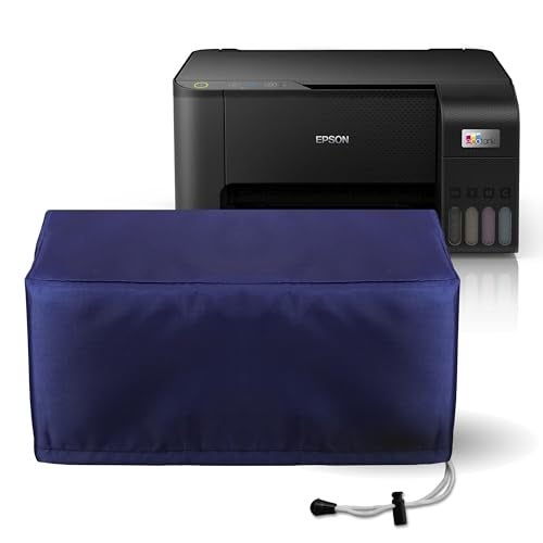 Cranique Dust Proof Nylon Printer Cover for Epson EcoTank All-In-One InkTank L3211 / L3216 / L3260 (Blue) - Image 1